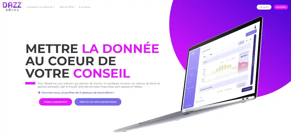 Image du projet DAZZBOARD - Intégration d'IA et amélioration d'une solution web pour les experts comptables (Angular, Nest.js, G...